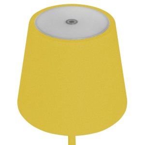 Sigor runde LED-Außentischleuchte Nuindie gelb mit...