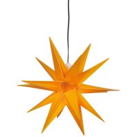Sterntaler Außen LED Weihnachtsstern gelb Ø=25cm 18 Zacken IP44