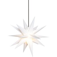 Sterntaler Außen LED Weihnachtsstern weiß Ø=25cm 18 Zacken IP44