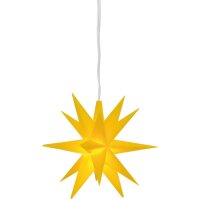 Sterntaler 3D Weihnachtstern gelb 1 LED Ø 8cm Batteriebetrieb