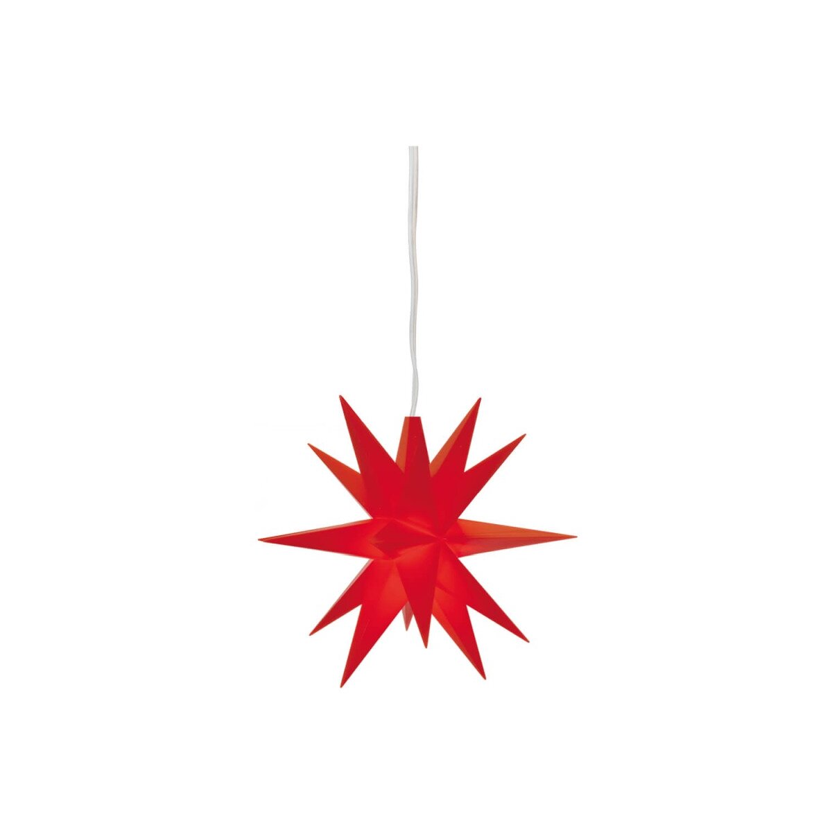 LED Stern rot 3-D Weihnachtstern 1 warmweiße LED &Osla