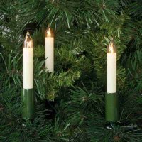 Weihnachtsbaum Lichterkette elfenbeinfarben 16 Kerzen 3W innen