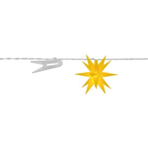 LED Weihnachtslichterkette 9 gelbe Sterne Sterntaler