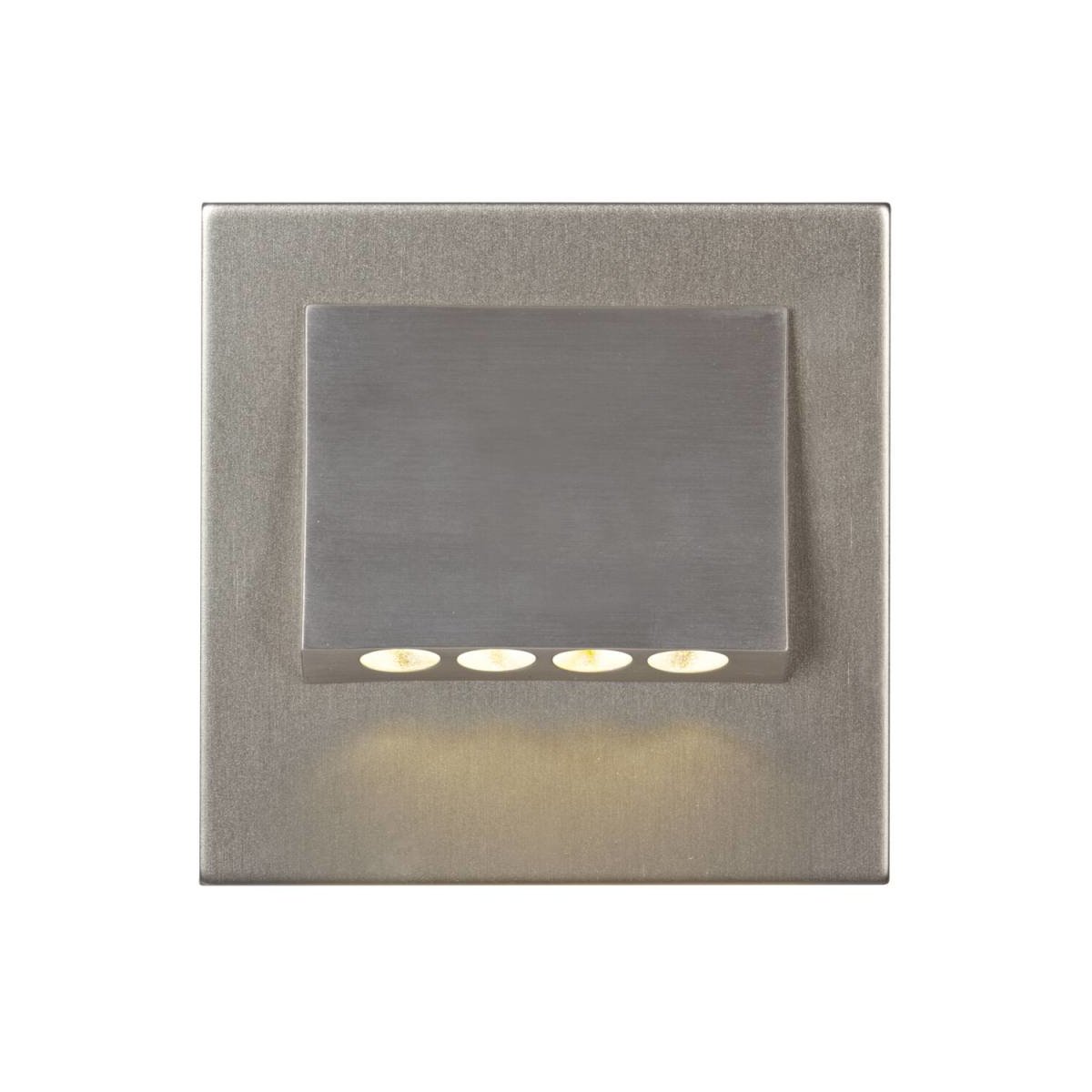 LED Wandeinbauleuchte NAVI Edelstahl 230V 3000K 24lm