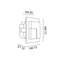 LED Wand- undTreppeneinbauleuchte graphit TIMO 14 lm 3100K