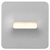 LED Wand- undTreppeneinbauleuchte LAMI silbergrau 16 lm 3100K
