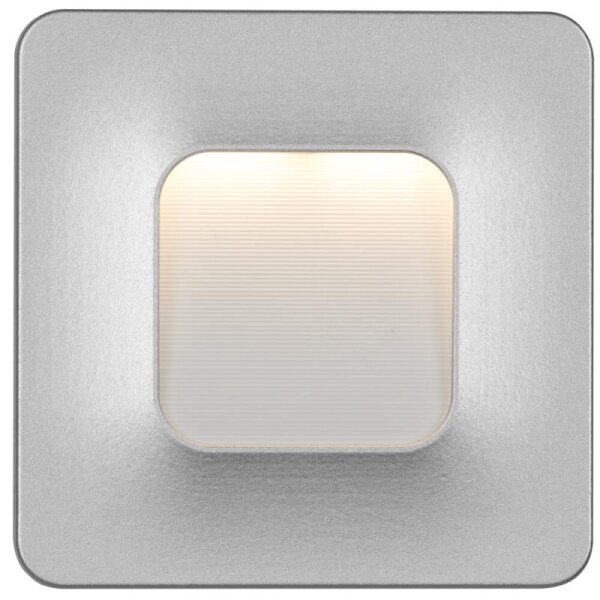 LED Wand- undTreppeneinbauleuchte Teti silbergrau 16 lm 3100K
