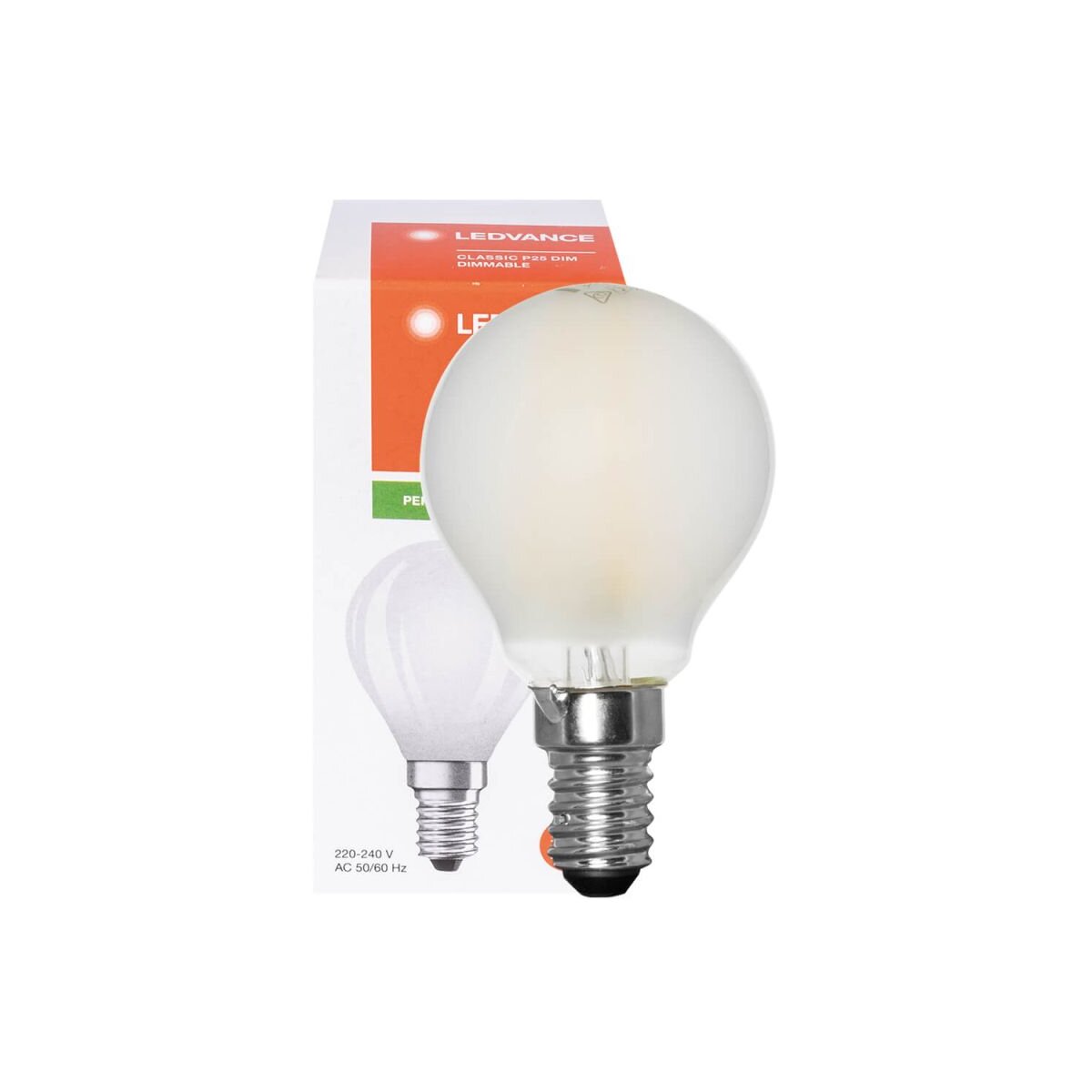 LED-Tropfen Fadenlampe Dimmbar 3,4W matt 470lm 2700K
