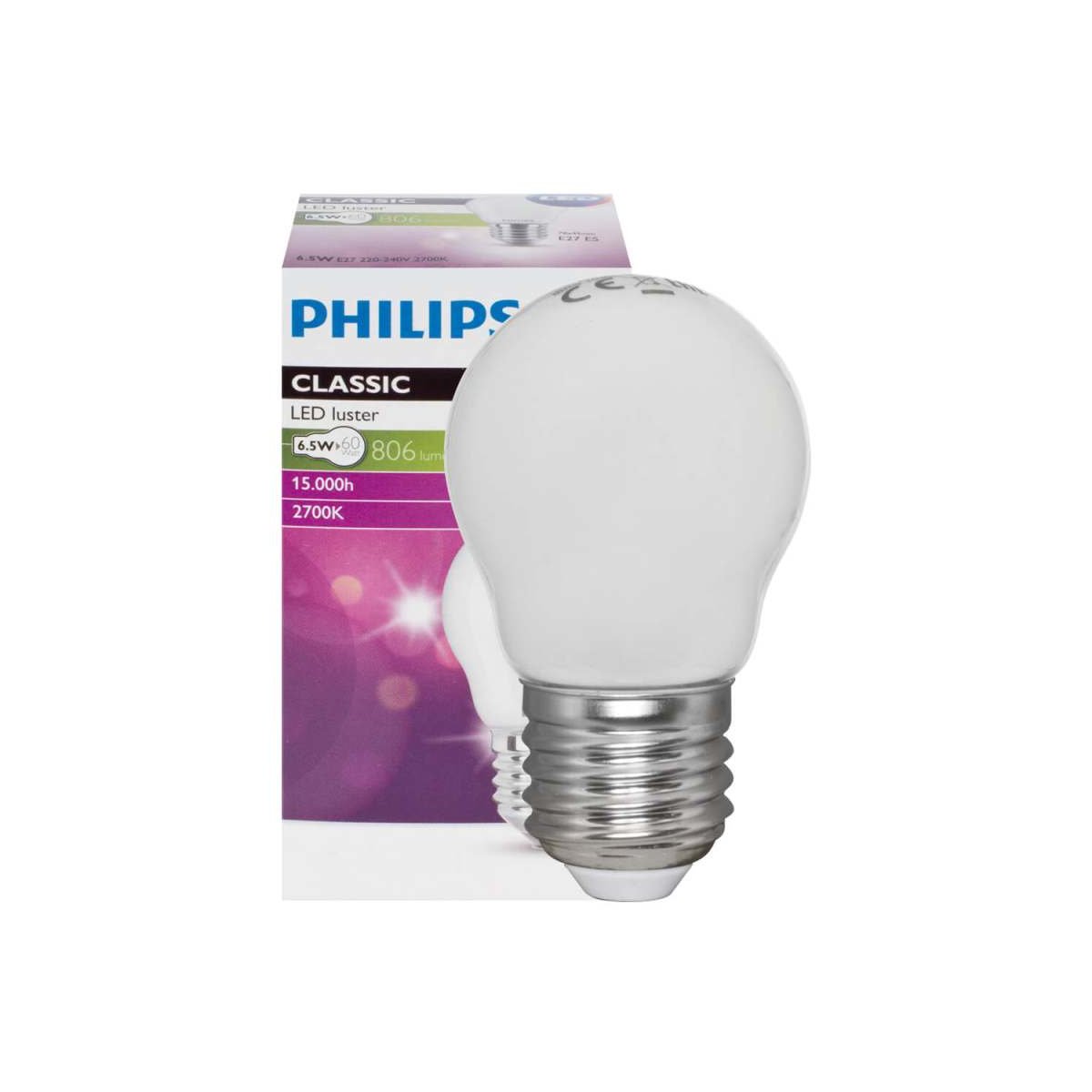 LED-Tropfenlampe matt CorePro LEDluster E27 6,5W 806lm 2700K