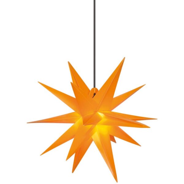 Weihnachtsstern Außen 18 Zacken Kunststoff gelb Ø=65cm Sterntaler