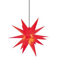 Weihnachtsstern Außen 18 Zacken Kunststoff rot D=65cm Sterntaler