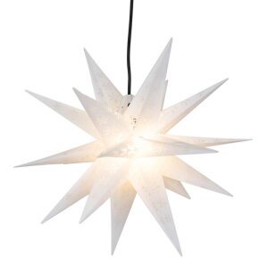 Außen Weihnachtsstern Kunststoff weiß D=55cm Sterntaler