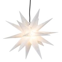 Außen Weihnachtsstern Kunststoff weiß D=55cm Sterntaler