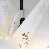 Außen Weihnachtsstern Kunststoff weiß D=55cm Sterntaler