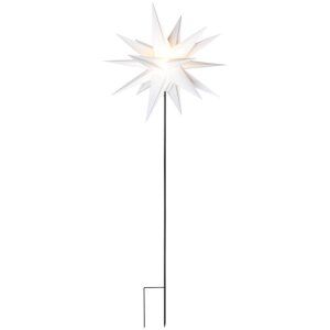 Sterntaler 3D LED Weihnachtsstern mit Erdspieß weiß Ø=55cm