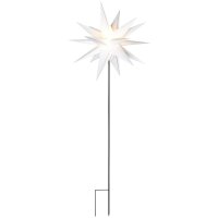 Sterntaler 3D LED Weihnachtsstern mit Erdspieß weiß Ø=55cm
