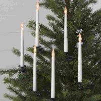 LED Weihnachtslichterkette SLIMLINE 18cm Kerzenhöhe 25 Kerzen