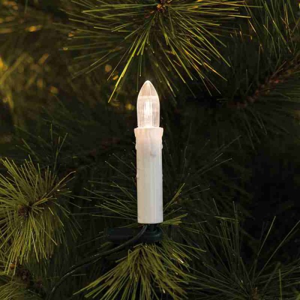 Konstsmide 25-flg. LED Weihnachtsbaumkette innen weißer Schaft 0,06W