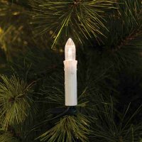 LED Weihnachtsbaumkette 20-flg. weißer Schaft E10 0,06W Konstsmide