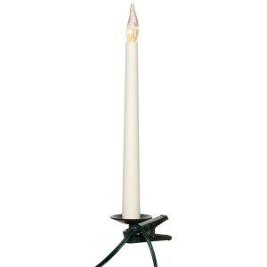 LED Weihnachtsbaumkette SLIMLINE 18cm Kerzenlänge 16-flg. warmweiß