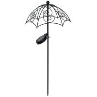 Solarleuchte Regenschirm 35 warmweiße LEDs Gartenleuchte