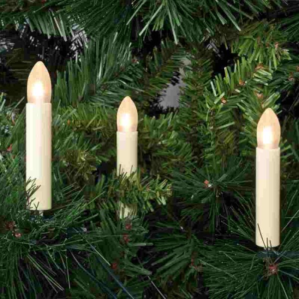 Rotpfeil LED Innen Weihnachtslichterkette 30 matte Kerz