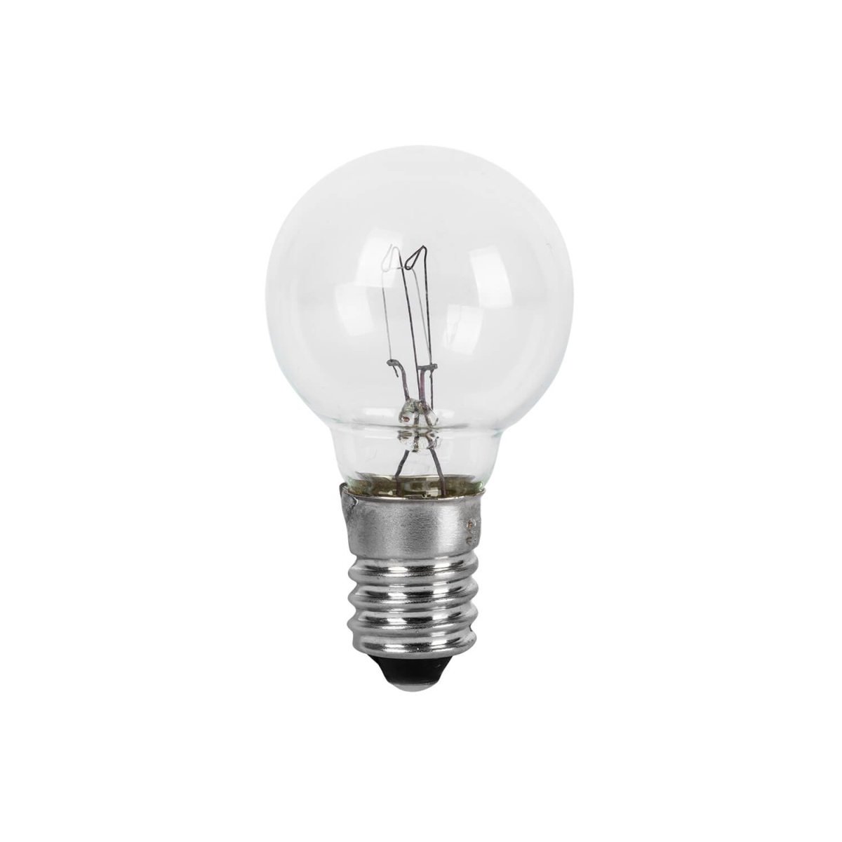 Weihnachtsleuchter Kugelbirne E10 klar 55V 3W Kugelform 3-er