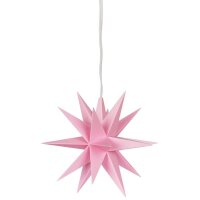 Sterntaler LED Weihnachtsstern rosa Ø=12cm Batteriebetrieb