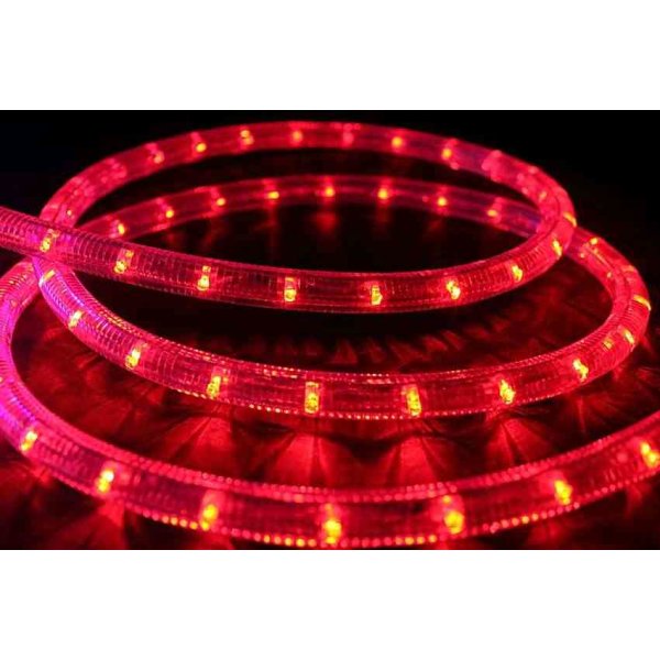 24V Premium LED Lichtschlauch rot L=30m 24V Anschluss