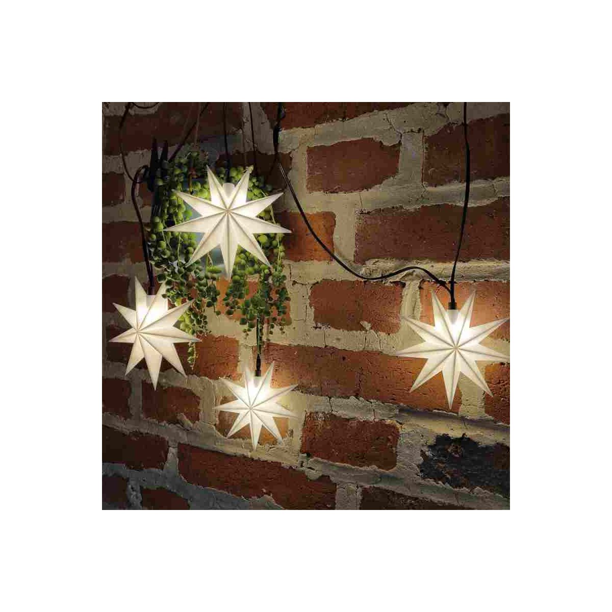 Sterntaler LED Weihnachtslichterkette 9 weiße Sterne 9