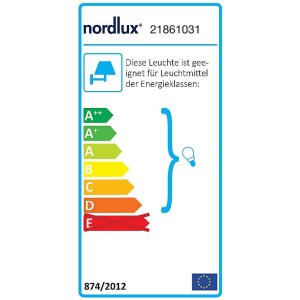 Nordlux Malte Aussenwandleuchte feuerverzinkt Kunststoffglas 1xE27