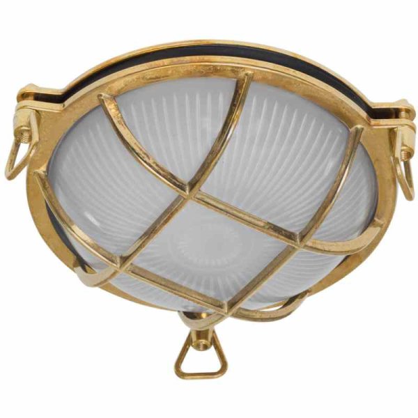 Moretti Luce Tortuga rund Altmessingguss glänzend