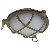 Moretti Luce Tortuga Schiffsleuchte Altmessing patiniert