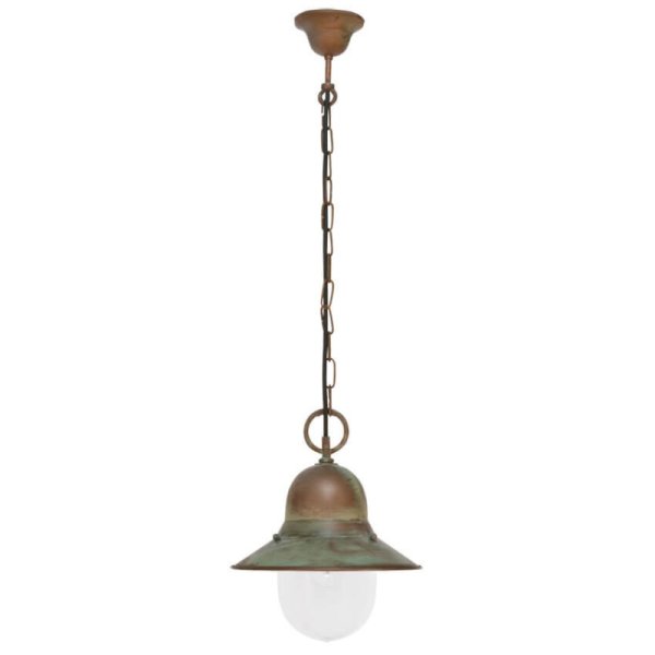 Moretti Luce Campanula Außen Pendelleuchte Altmessing