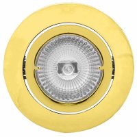 LED Einbaustrahler Goldfarben rund schwenkbar Einbaumaß 68mm