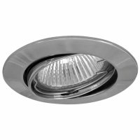 230V schwenkbarer LED Halogen Einbaustrahler Aluminium chrom GU10