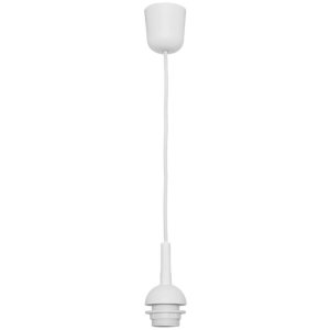 Leuchtenpendel weiß Kunststoff mit Fassung E27 L=700mm