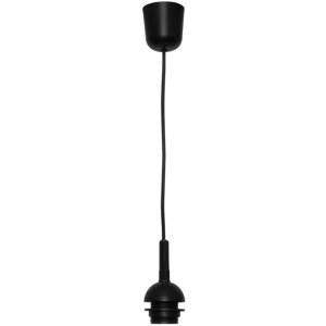 Leuchtenpendel schwarz Kunststoff mit Fassung E27 L=700mm