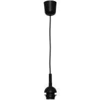 Leuchtenpendel schwarz Kunststoff mit Fassung E27 L=700mm