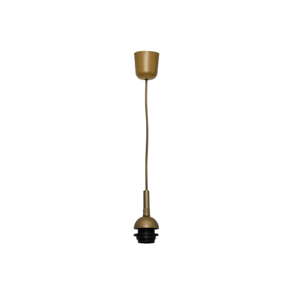 Leuchtenpendel Kunststoff goldfarben mit Fassung E27, L=700m