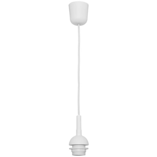 Leuchtenpendel weiß Kunststoff mit Fassung E27 L=1500mm