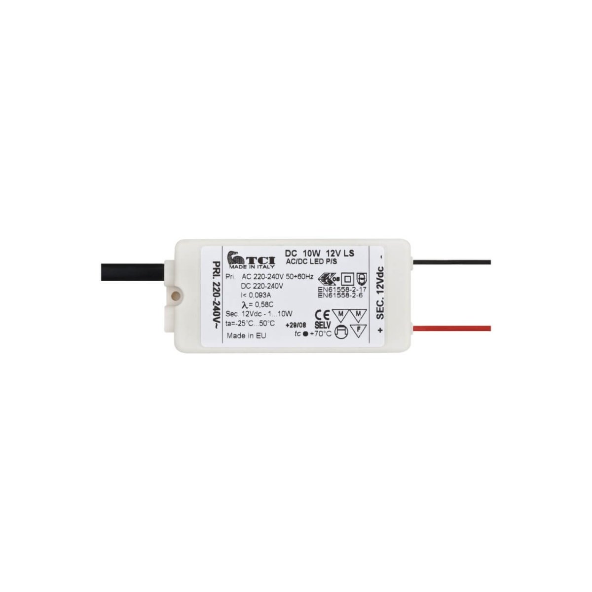 LED-Netzteil 230 / 12V DC 10W elektronisch Möbeleinbau 