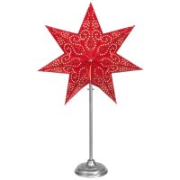 Tischleuchter ANTIQUE MINI Stern rot Weihnachtsleuchter Star Trading