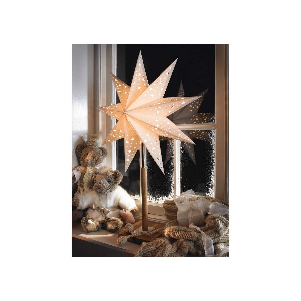 Fenster Weihnachtsstern Solvalla aus Pap box