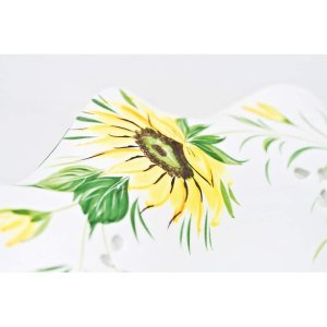 Ceramiche Borso Pendelleuchte Sonnenblumenmuster mit...
