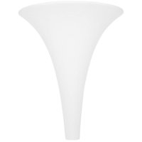 Belfiore Wandleuchte Keramik weiß überstreichbar, Vasenform für E14