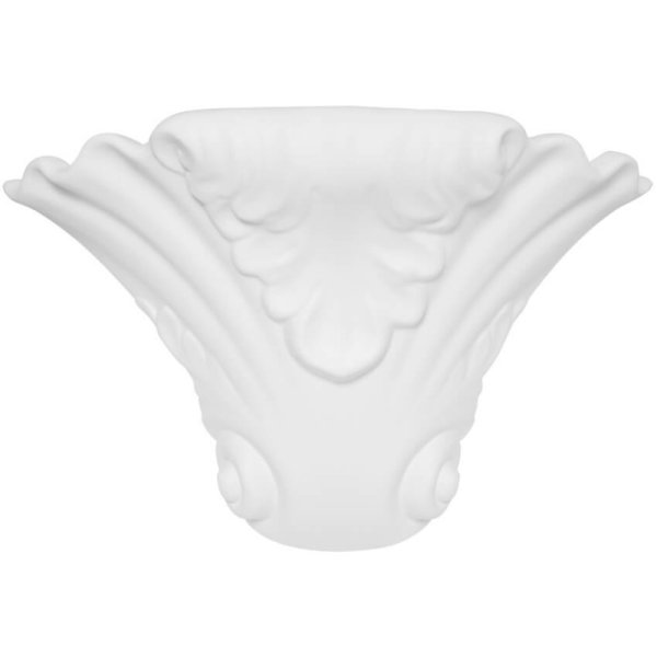 Belfiore Wandleuchte Vasenform Keramik weiß überstreichbar 1-flammig