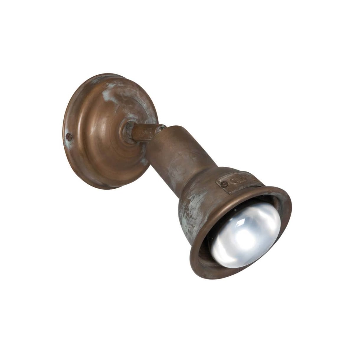 Moretti Luce Wandleuchte 1521 Altmessing patiniert 1 flammig