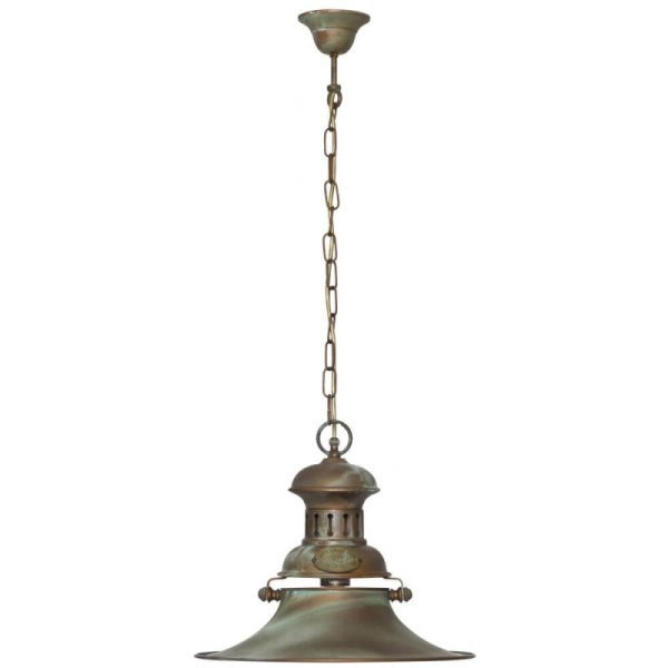 Pendelleuchte Moretti Luce Taverna  Altmessing antik Ø=400mm