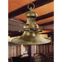 Pendelleuchte Moretti Luce Taverna  Altmessing antik Ø=400mm